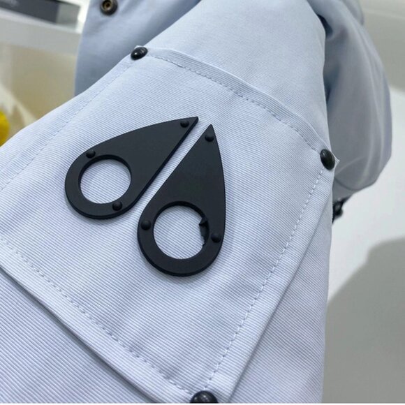 Scissors Light Blue Down Jacket - Picture 3 of 8